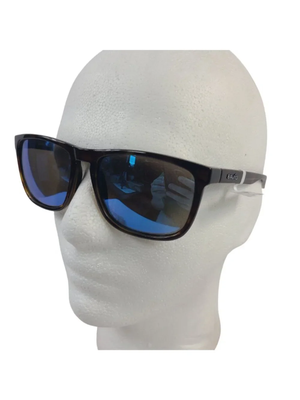 NEW Bajío Calda Polarized Sunglasses Brown Tortoise Blue Mirror Lense Case & Box